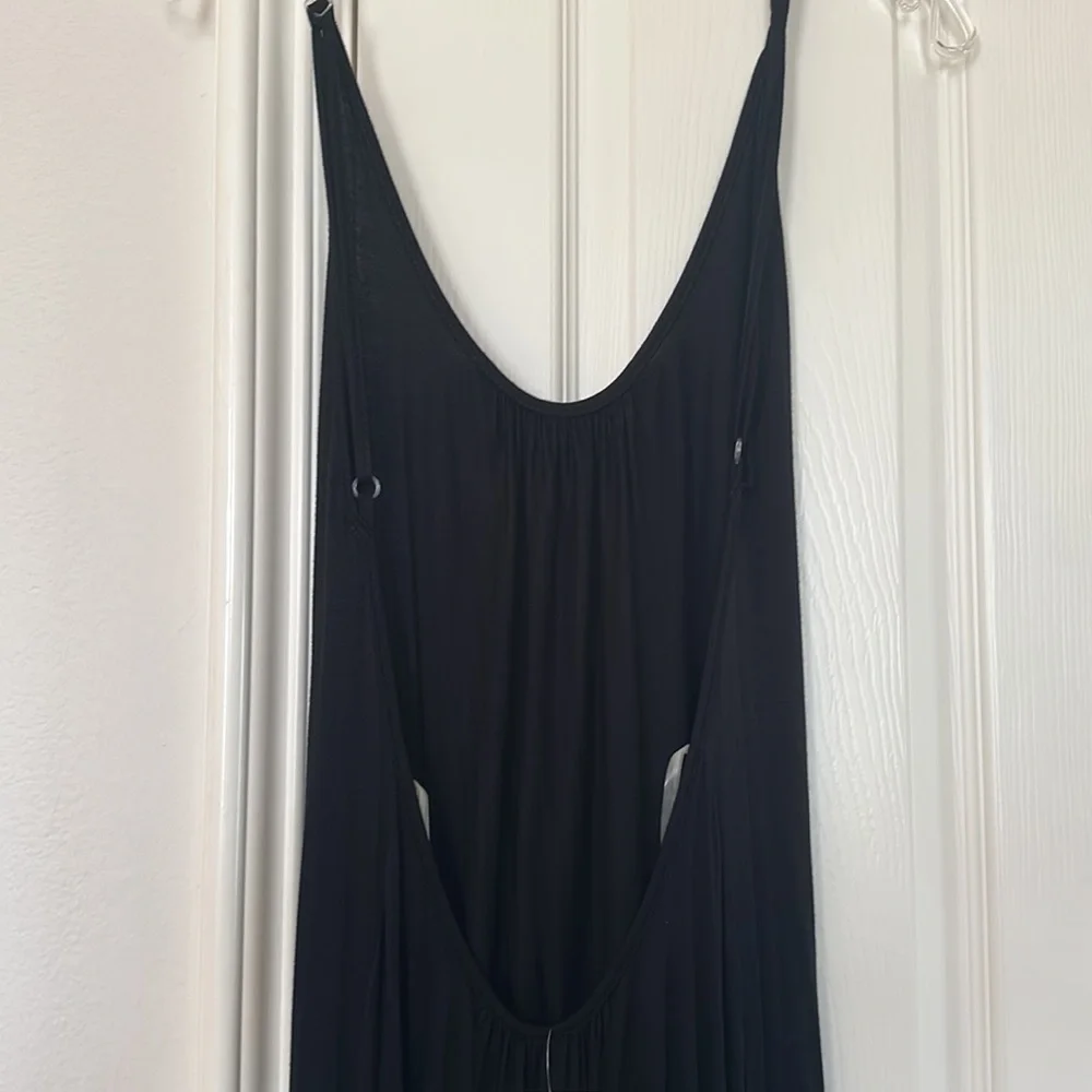 Jolie Low-back black maxi dress. Large w/ adjustable straps. New with tags. - Picture 3 of 3